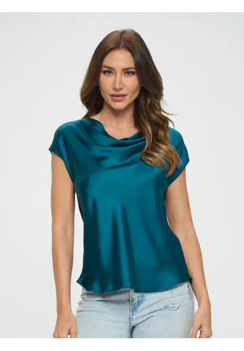  Renee C. top verde Drapeado EE.UU