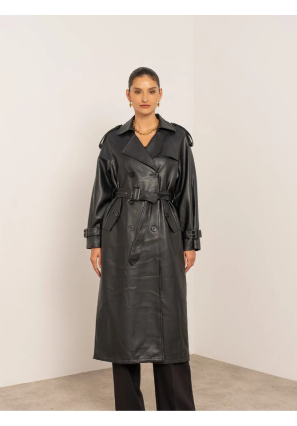 GABARDINA CUERO VEGANO