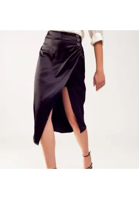 Falda midi negra aber del Q2