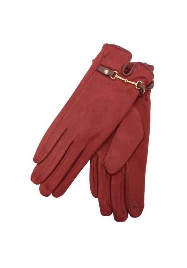 Anais guantes burdeos