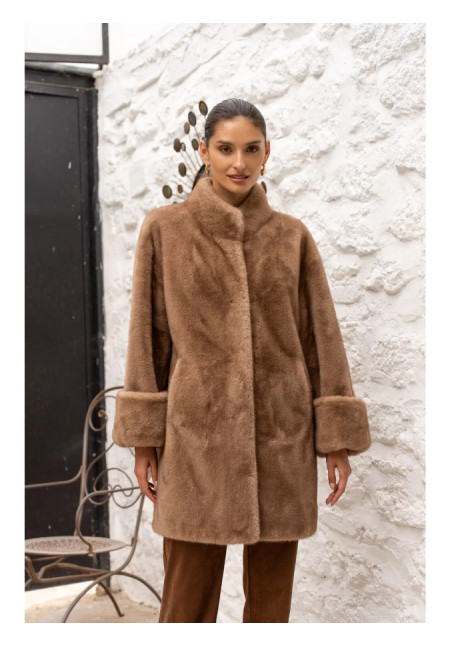 Attentif abrigo pelo sint puños vuelto