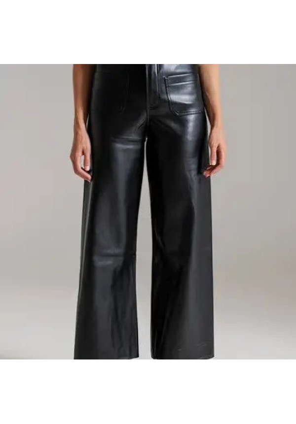 Q2 pant piel negro Vegano