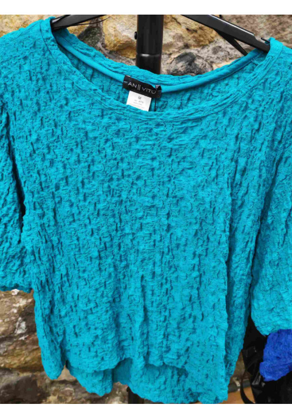 camis yolanda AZUL Y VERDE