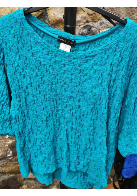 camis yolanda AZUL Y VERDE