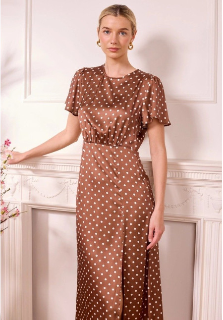 Angeleye  Vestido viscosa lunares (Londres)