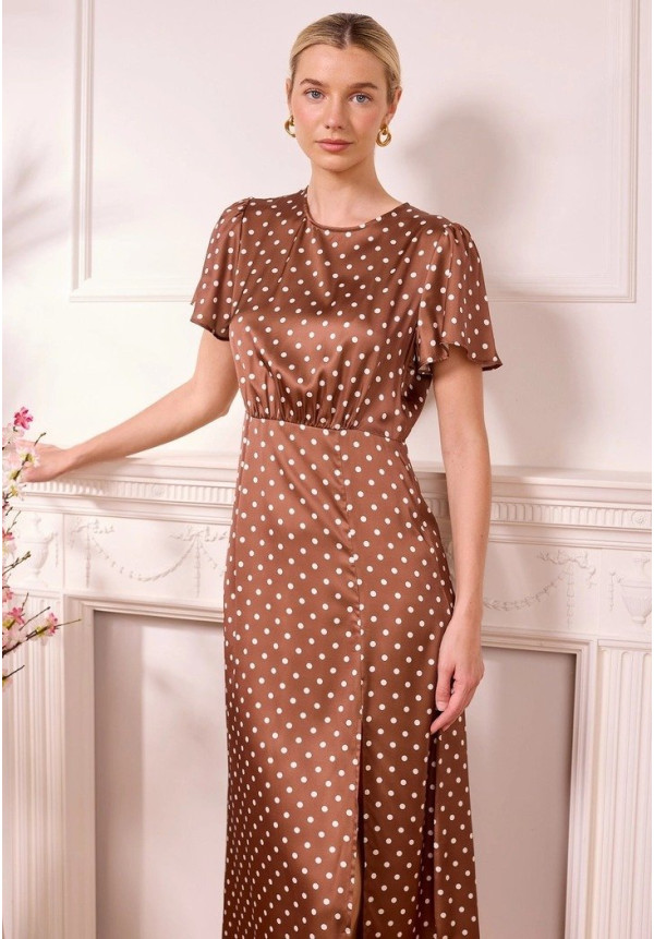 Angeleye  Vestido viscosa lunares (Londres)