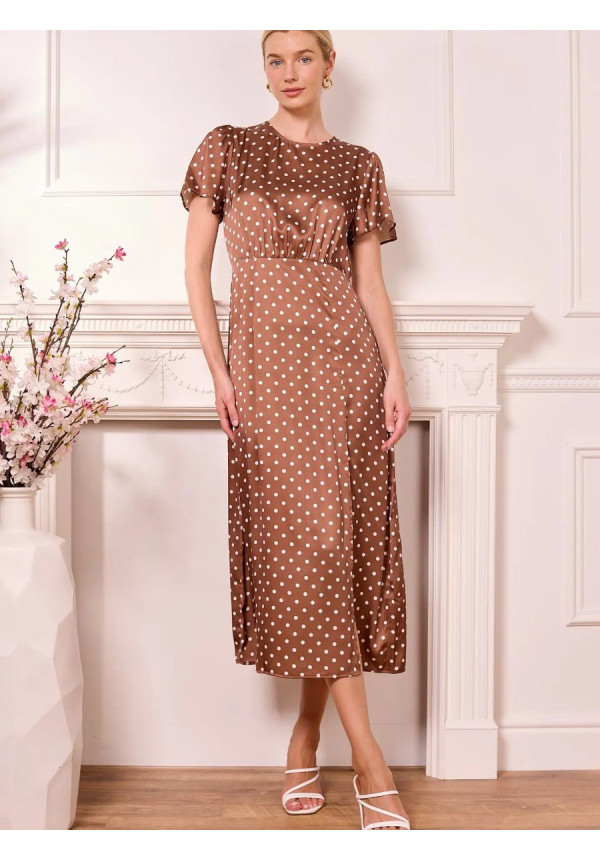 Angeleye  Vestido viscosa lunares (Londres)