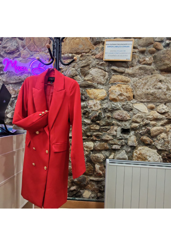 Atentif Blazer camisero rojo Bot oro (Paris)