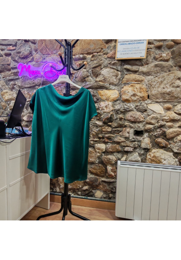  Renee C. top verde Drapeado EE.UU